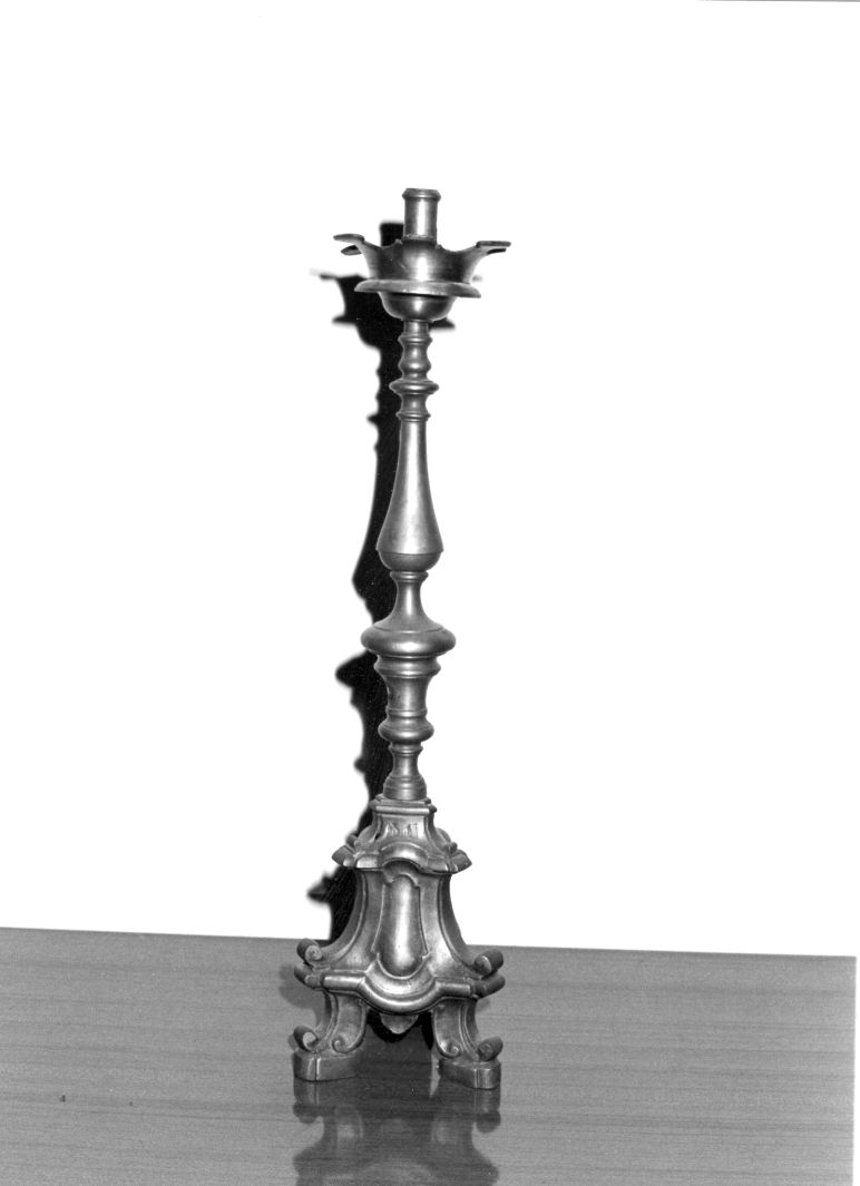 candeliere, serie - bottega campana (ultimo quarto sec. XVIII)