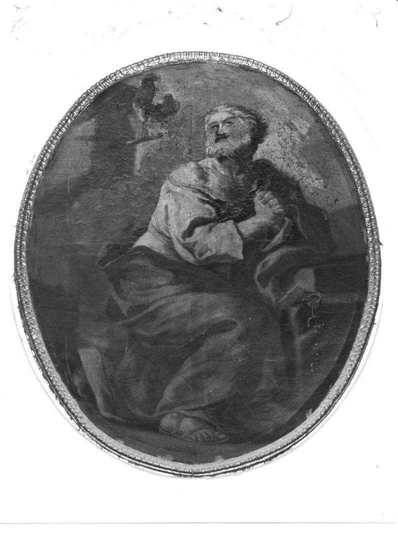 San Pietro con il gallo (dipinto) di Solimena Francesco detto Abate Ciccio (cerchia) (prima metà sec. XVIII)