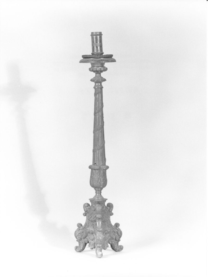 candeliere - bottega campana (seconda metà sec. XIX)