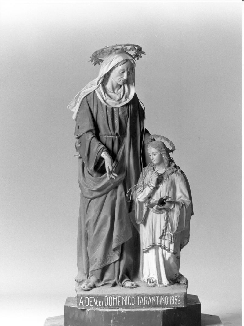 Maria Vergine bambina e Sant'Anna (statua) - bottega Italia meridionale (sec. XX)