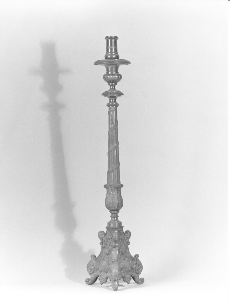 candeliere, serie - bottega campana (fine sec. XIX)