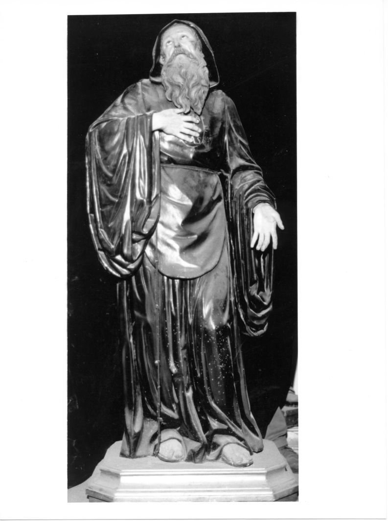 San Francesco di Paola (statua, opera isolata) di Colombo Giacomo (cerchia) (prima metà sec. XVIII)