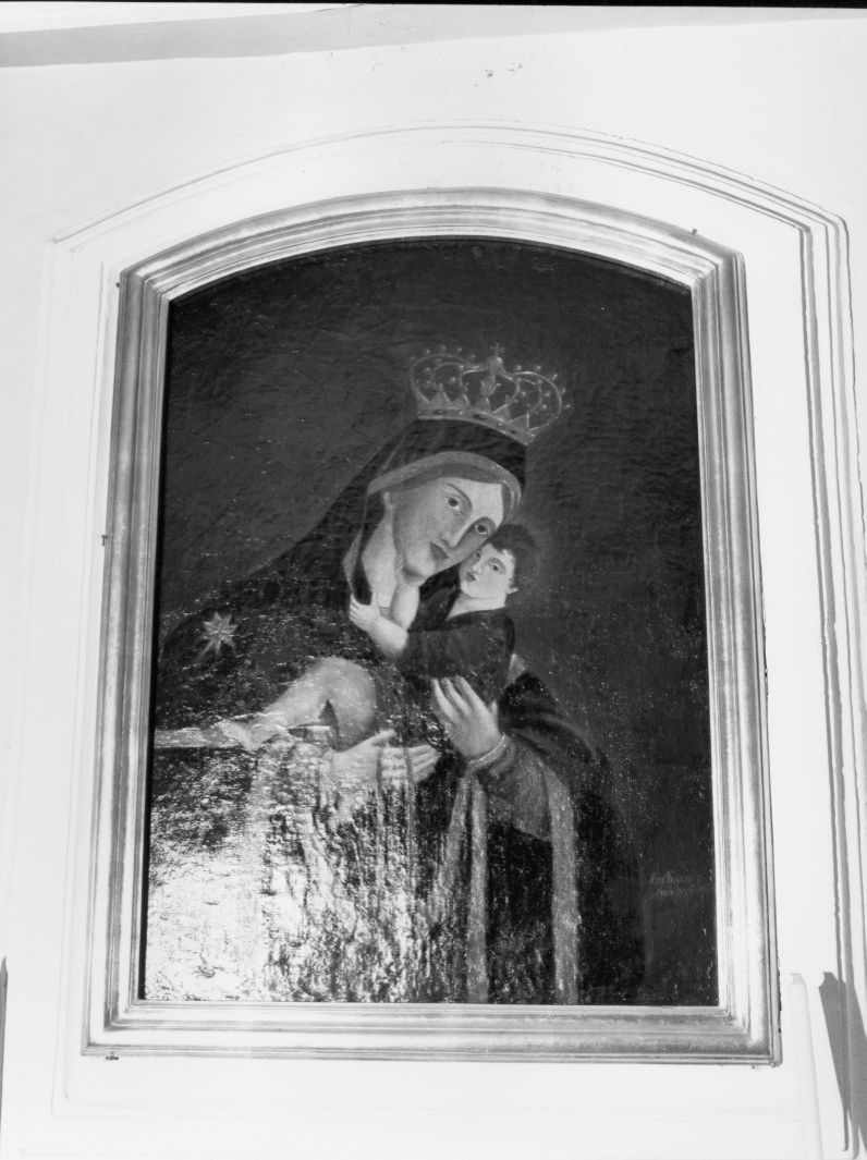 Madonna del Carmelo (dipinto, opera isolata) di Fasolini Antonio (attribuito) (sec. XIX)