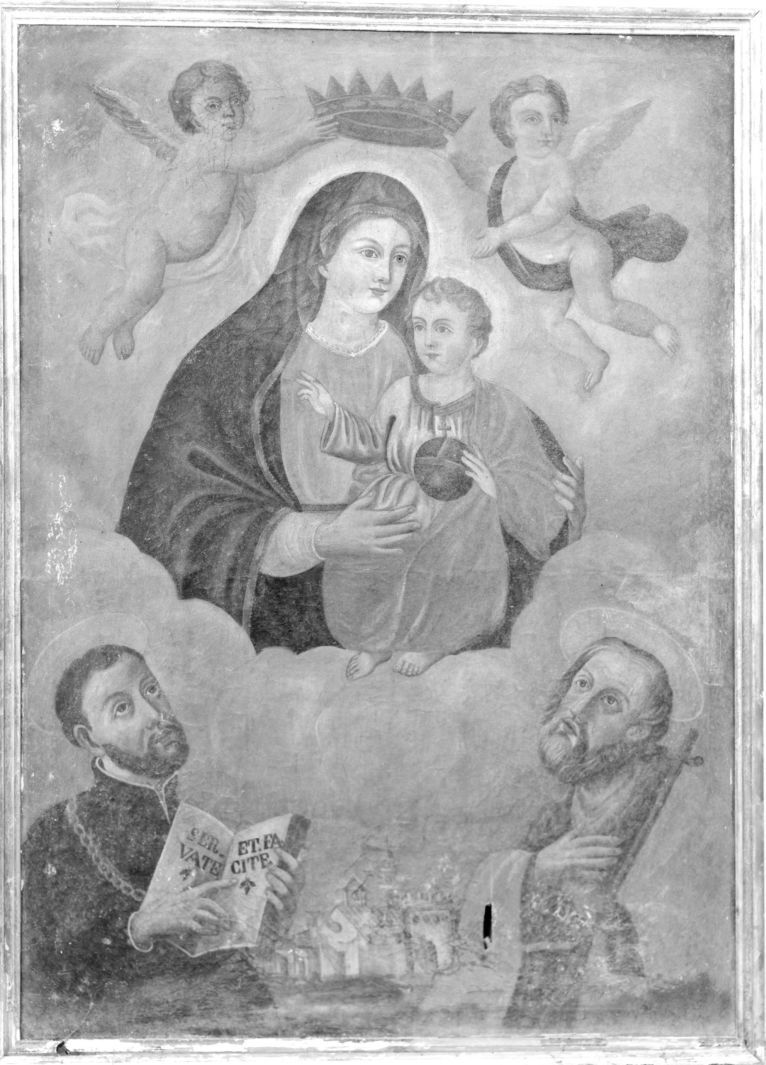 Madonna di Costantinopoli e Santi (dipinto) - ambito irpino (prima metà sec. XIX)