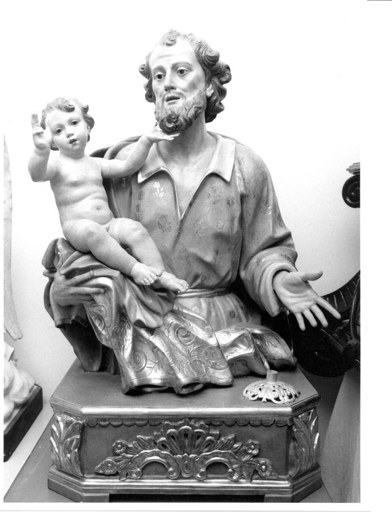 San Giuseppe e Gesù Bambino (scultura) - bottega napoletana (sec. XVIII)