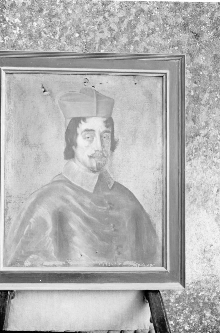 ritratto di ecclesiastico (dipinto) di Gaulli Giovanni Battista detto Baciccio (maniera) (seconda metà sec. XVIII)