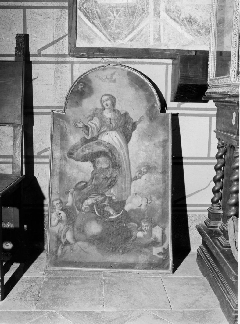 Immacolata Concezione (dipinto) di De Matteis Paolo (cerchia) (primo quarto sec. XVIII)