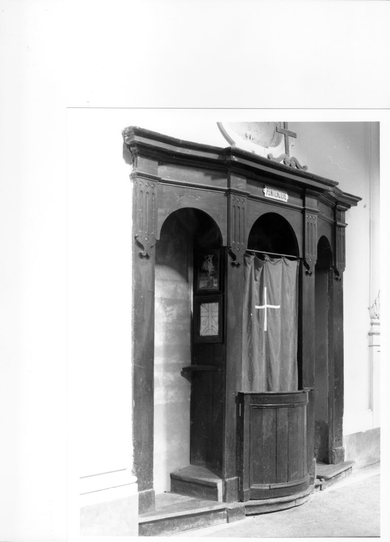 confessionale, coppia - bottega dianese (sec. XIX)