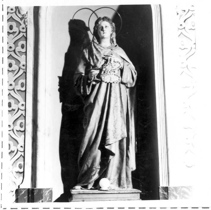 Santa Lucia (statua) di Viva Angelo (attribuito) (sec. XVIII)