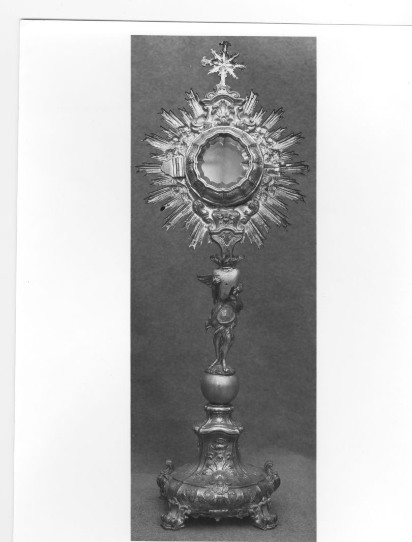 ostensorio - a raggiera - bottega campana (sec. XVIII)