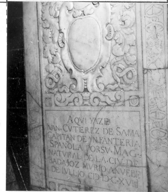 lastra tombale - bottega campana (sec. XVII)