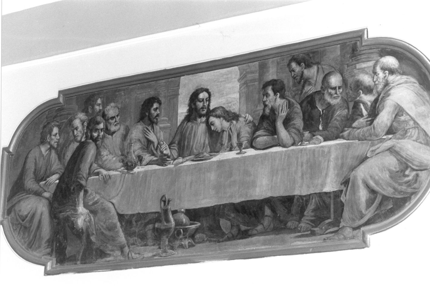 ultima cena (dipinto) - ambito campano (sec. XVII)