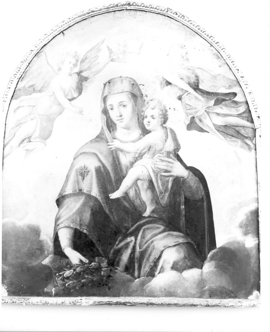 Madonna della Pace o della Salute, Madonna con Bambino (dipinto) di Curia Francesco (fine sec. XVI)