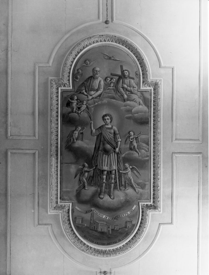 San Mauro in gloria (dipinto) di Cilento M (sec. XX)