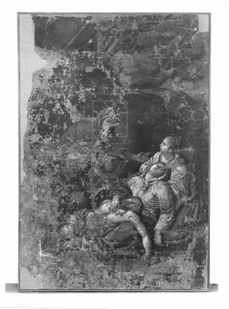 compianto sul Cristo morto (dipinto, opera isolata) - ambito campano (fine sec. XVIII)