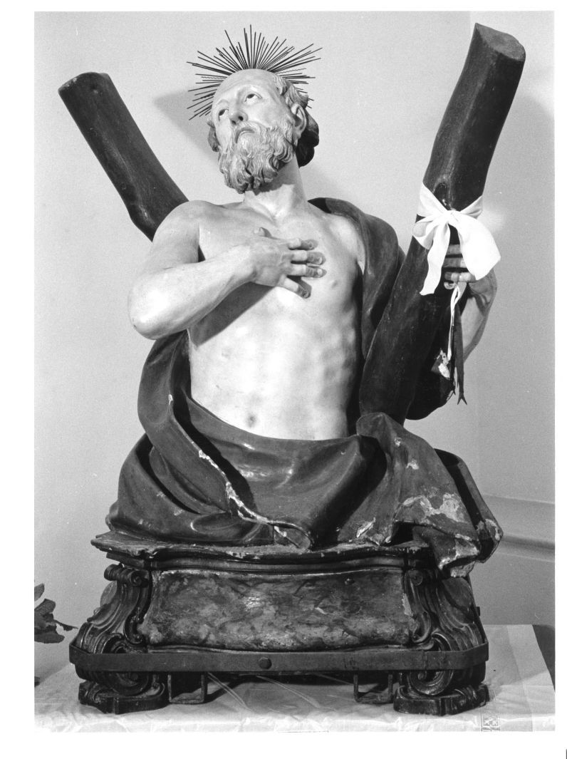 Sant'Andrea (scultura, opera isolata) - bottega campana (metà sec. XVIII)