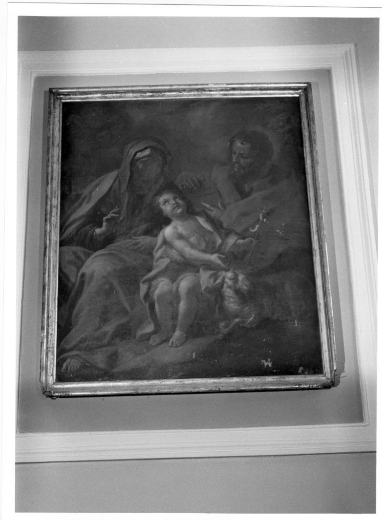 Sacra Famiglia con San Giovanni Battista bambino, Sant'Elisabetta e San Zaccaria (dipinto) - ambito Italia meridionale (inizio sec. XIX)
