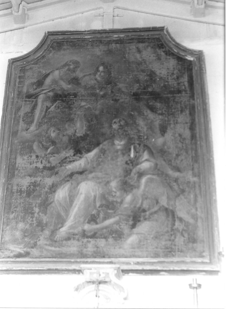 angelo e santo (dipinto) - ambito irpino (metà sec. XVIII)