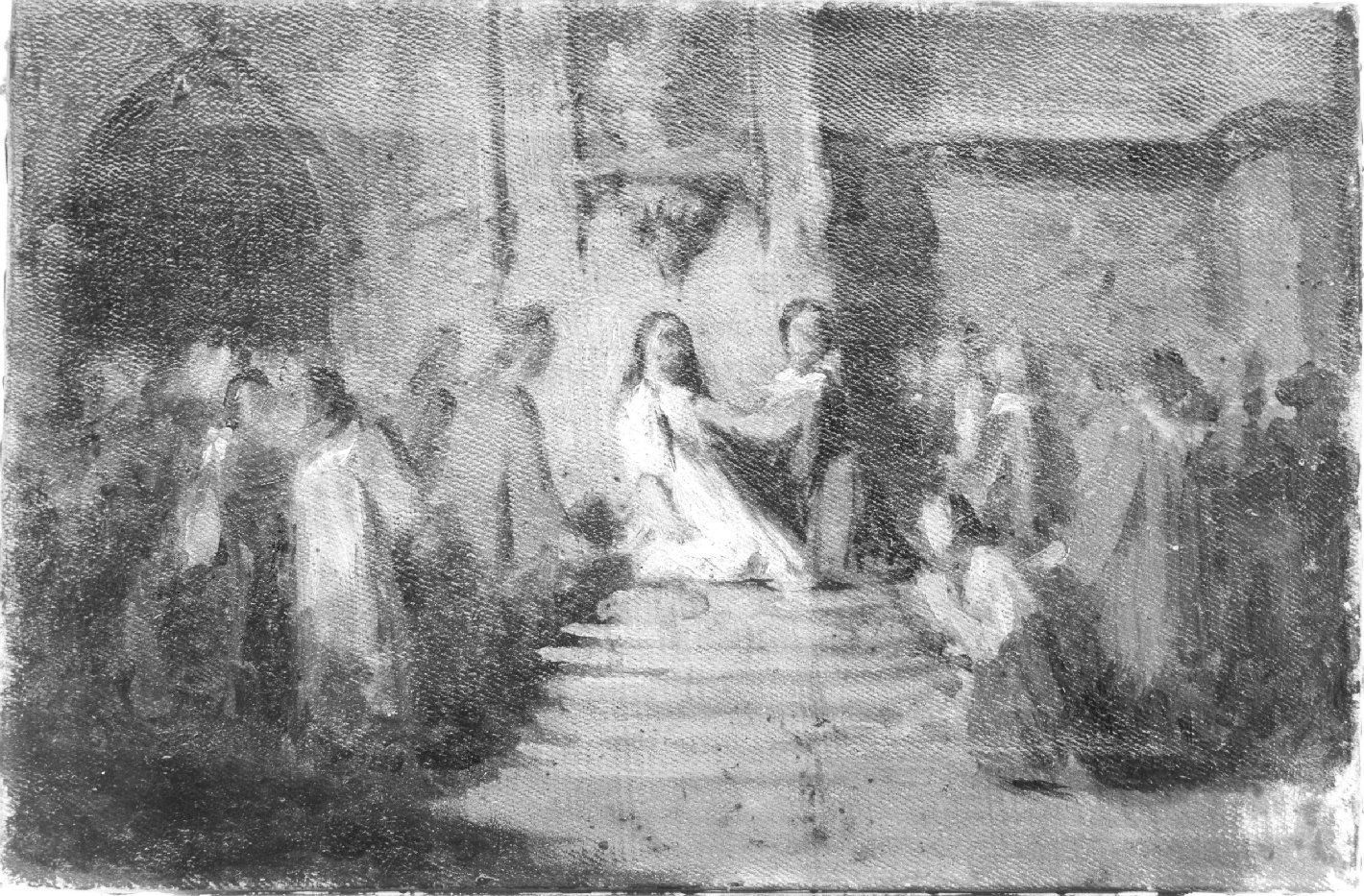 scena biblica (dipinto) di Lenzi Michele (attribuito) (seconda metà sec. XIX)