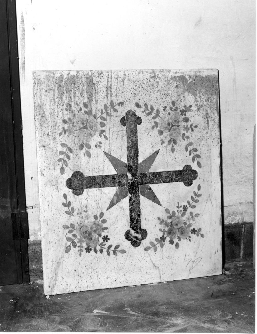 pannello, frammento - bottega irpina (prima metà sec. XIX)