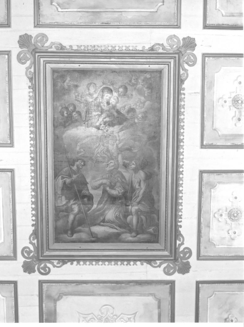 apparizione della Madonna (dipinto) - ambito Italia meridionale (sec. XVII)