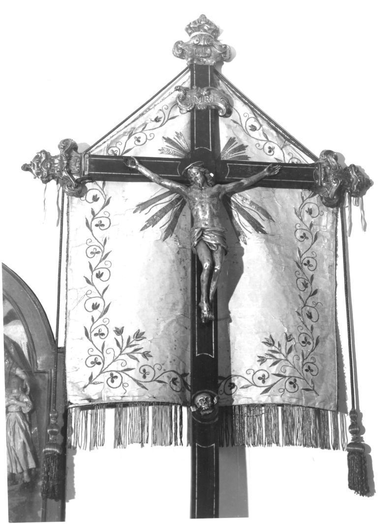 croce processionale, opera isolata - bottega campana (fine/inizio secc. XVIII/ XIX)