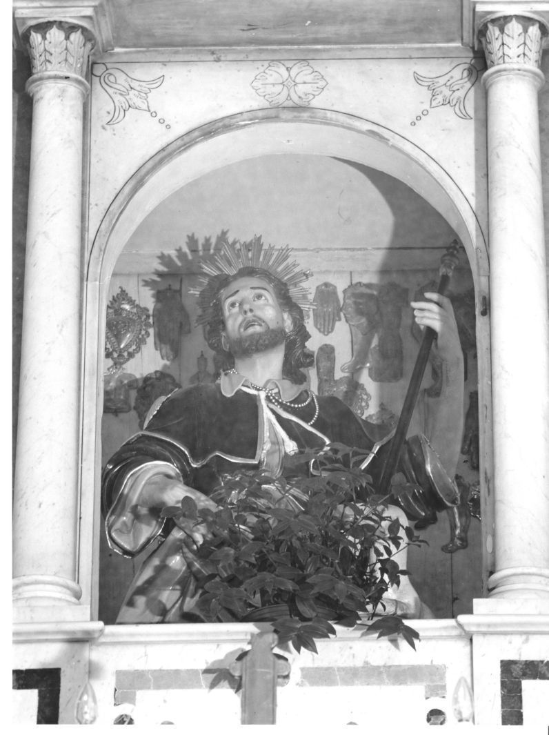 San Rocco (scultura, opera isolata) - bottega campana (metà sec. XVIII)