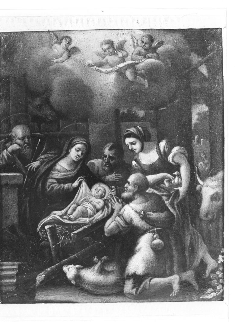 natività di Gesù (dipinto) - ambito napoletano (sec. XVIII)