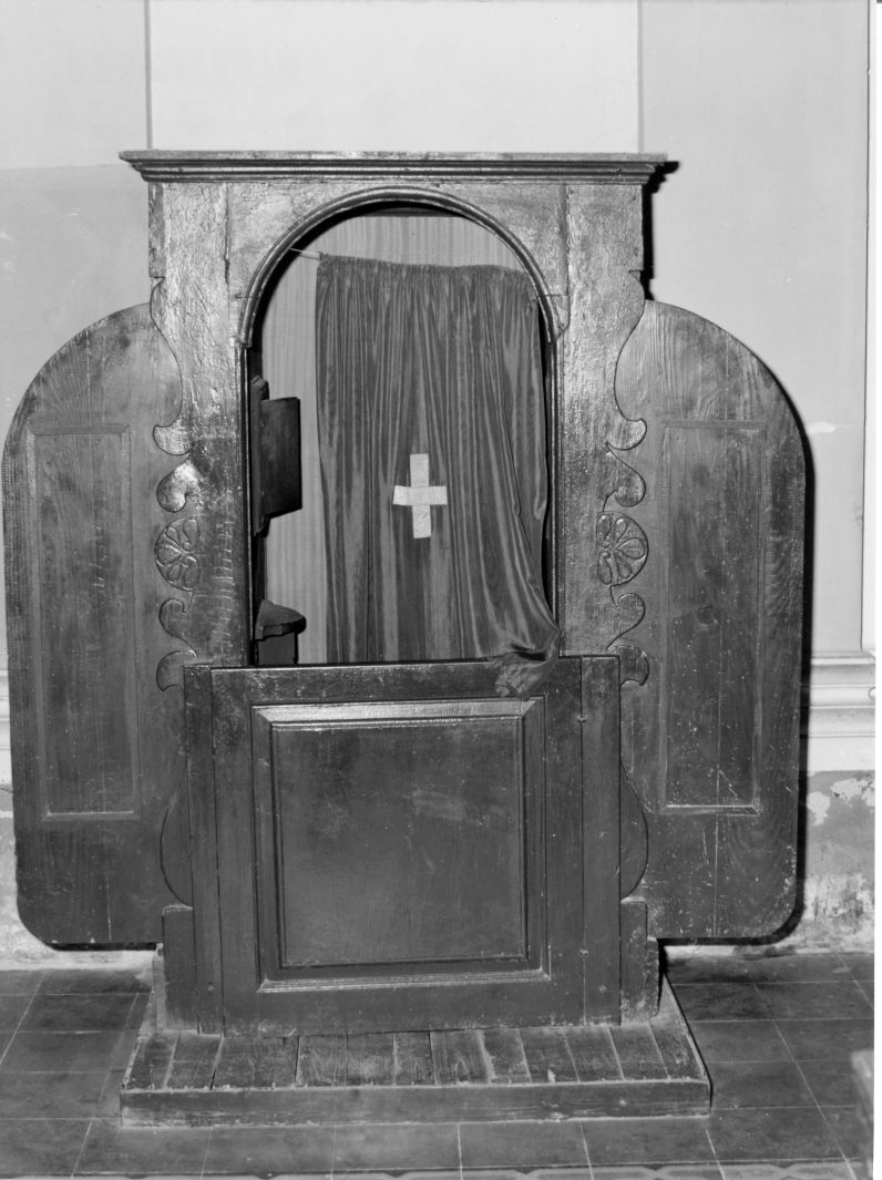 confessionale, opera isolata - bottega campana (inizio sec. XX)