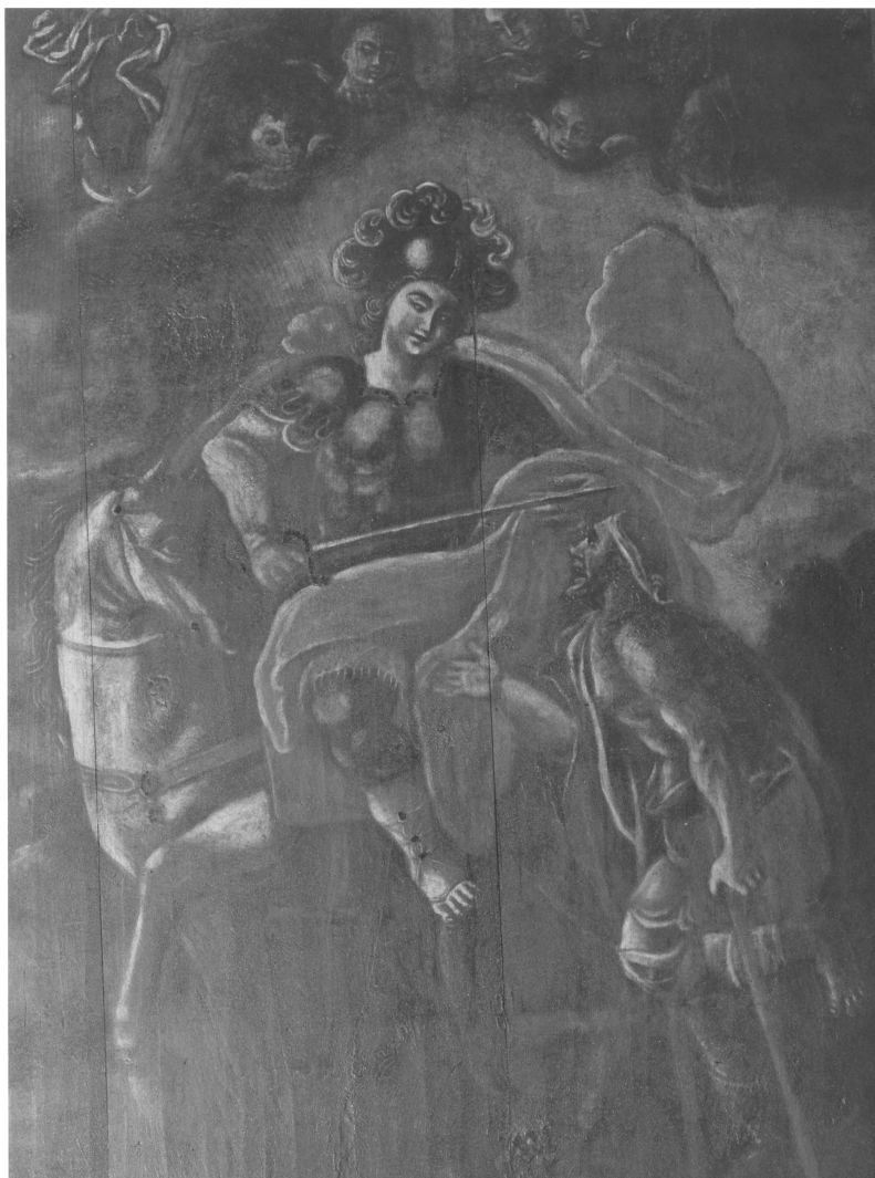 San Martino dona parte del mantello al povero (dipinto) - ambito campano (sec. XIX)