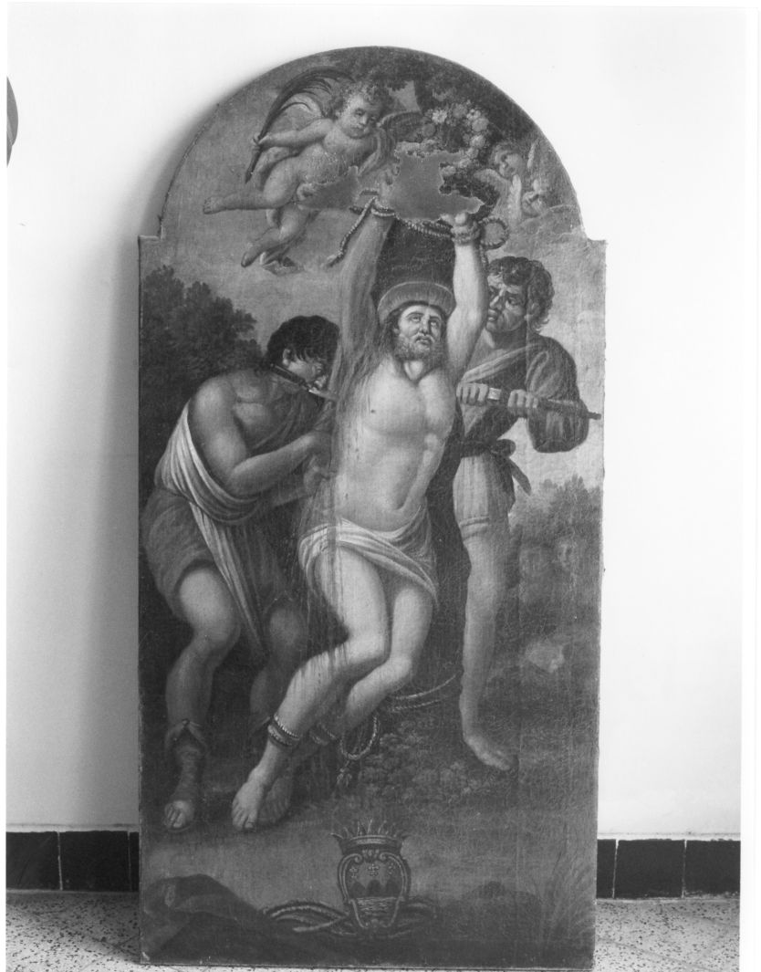 San Bartolomeo è scorticato vivo (dipinto) - ambito campano (secc. XVII/ XIX)