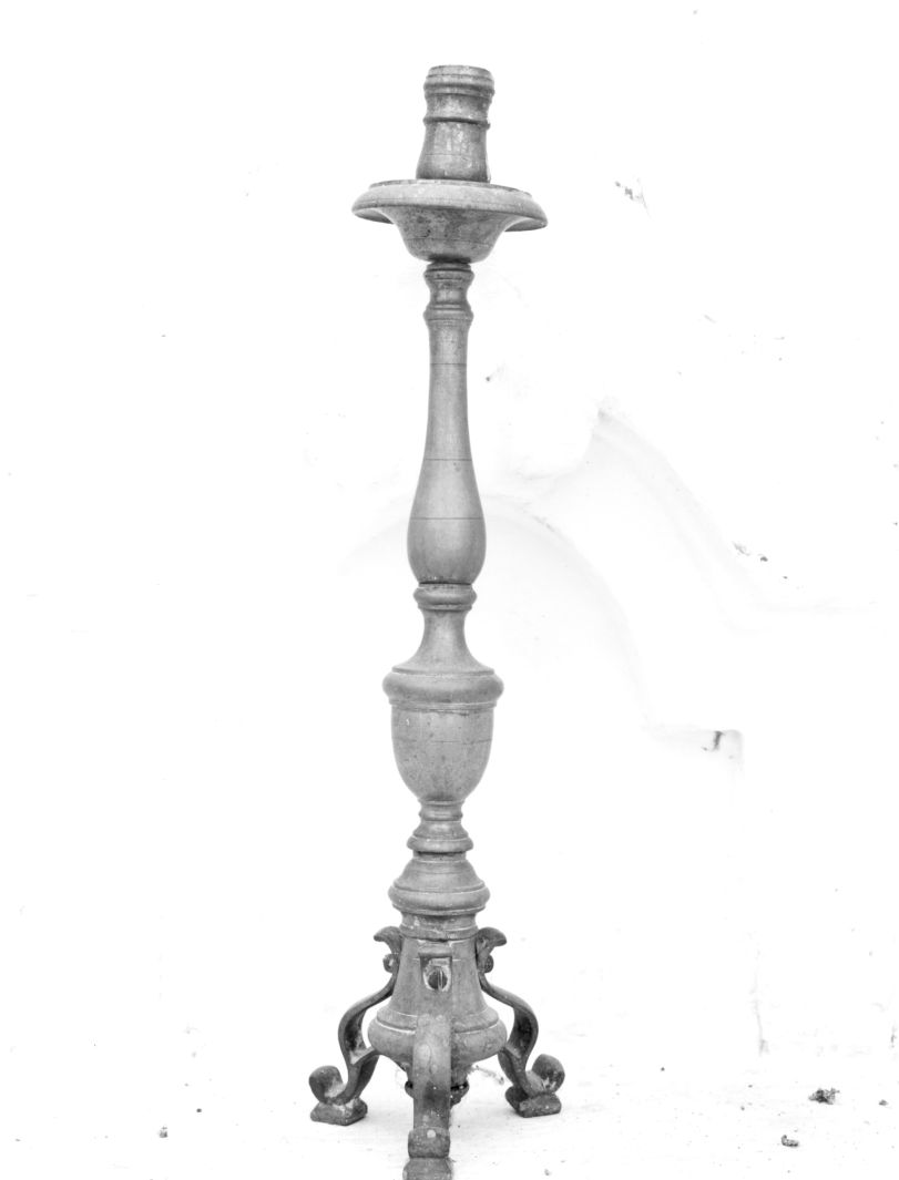 candeliere, coppia - bottega campana (sec. XIX)