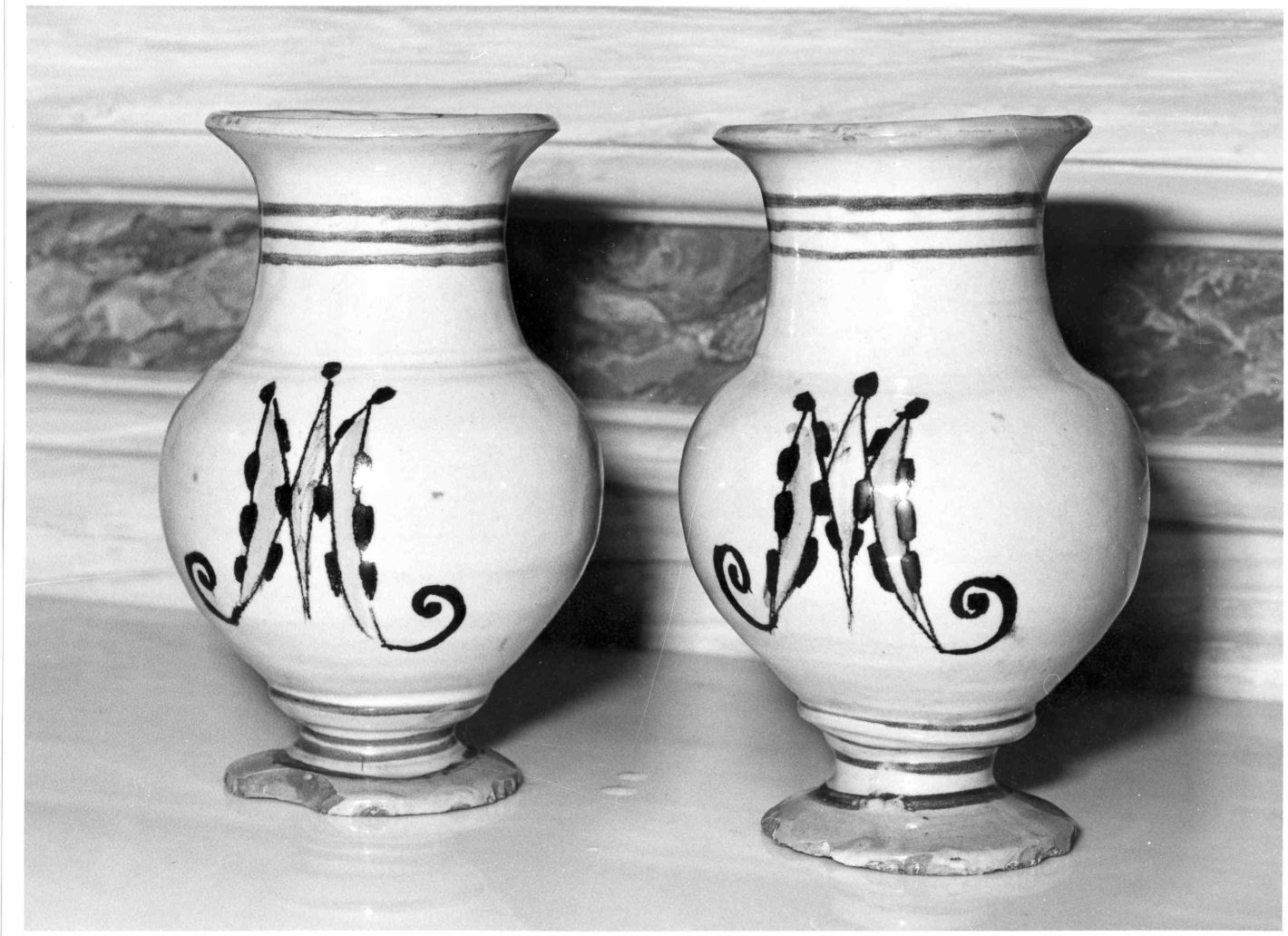 vaso, serie - bottega campana (seconda metà sec. XIX)