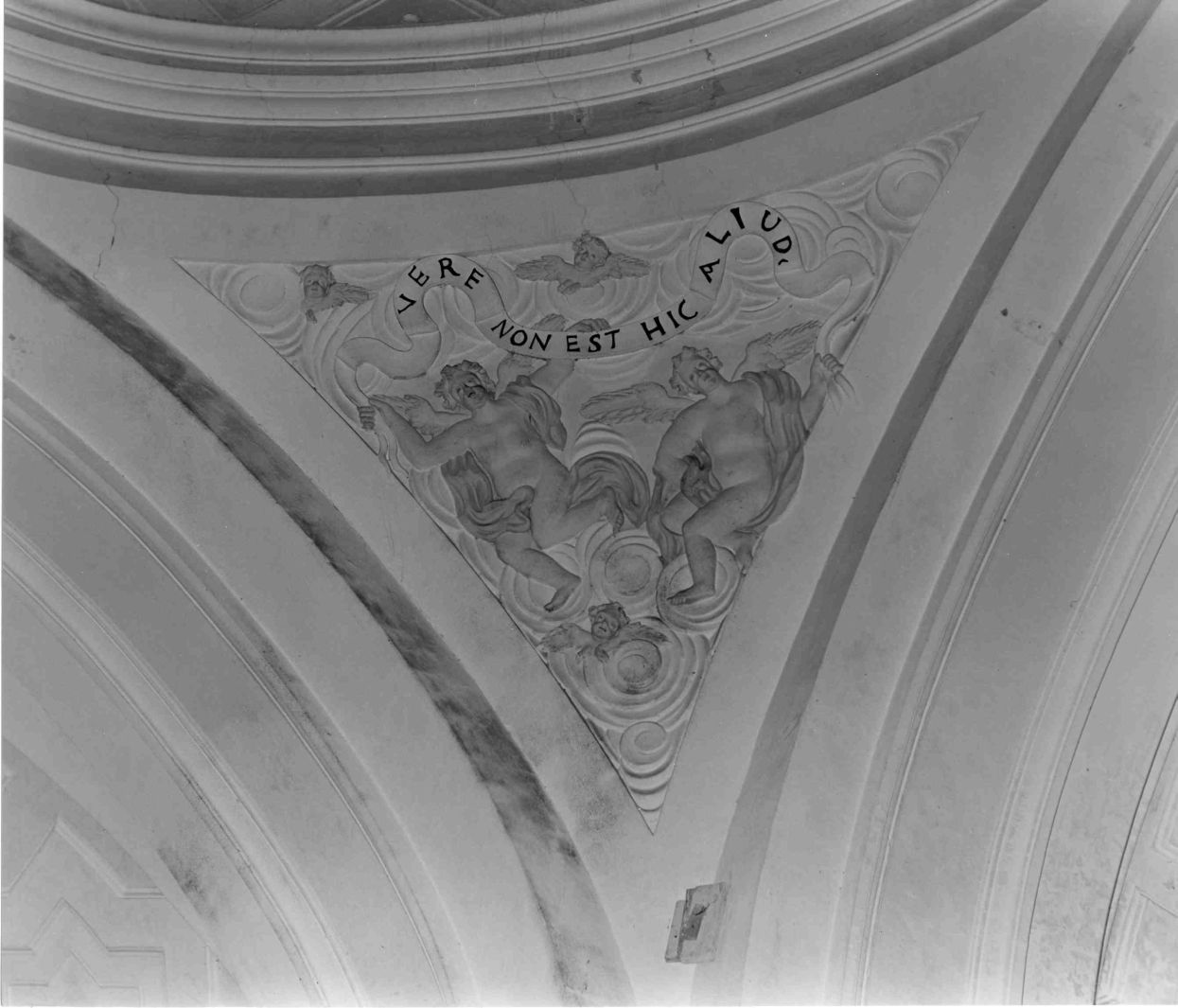 gloria di angeli (decorazione plastica) - bottega campana (sec. XIX)