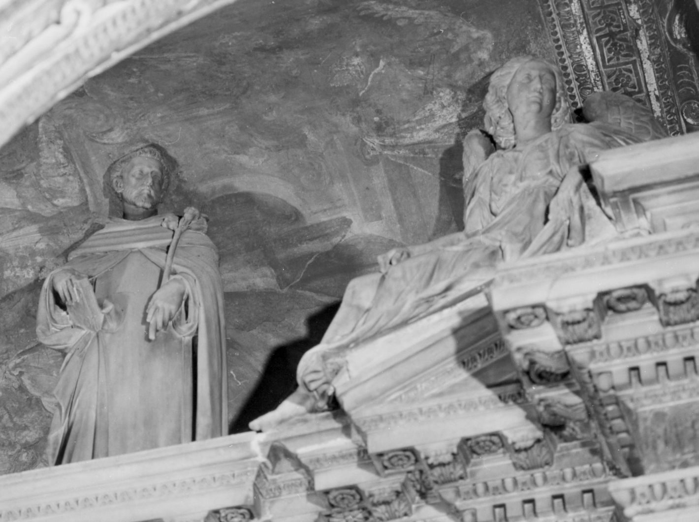 Santo francescano (statuetta) di Bernini Pietro (sec. XVII)
