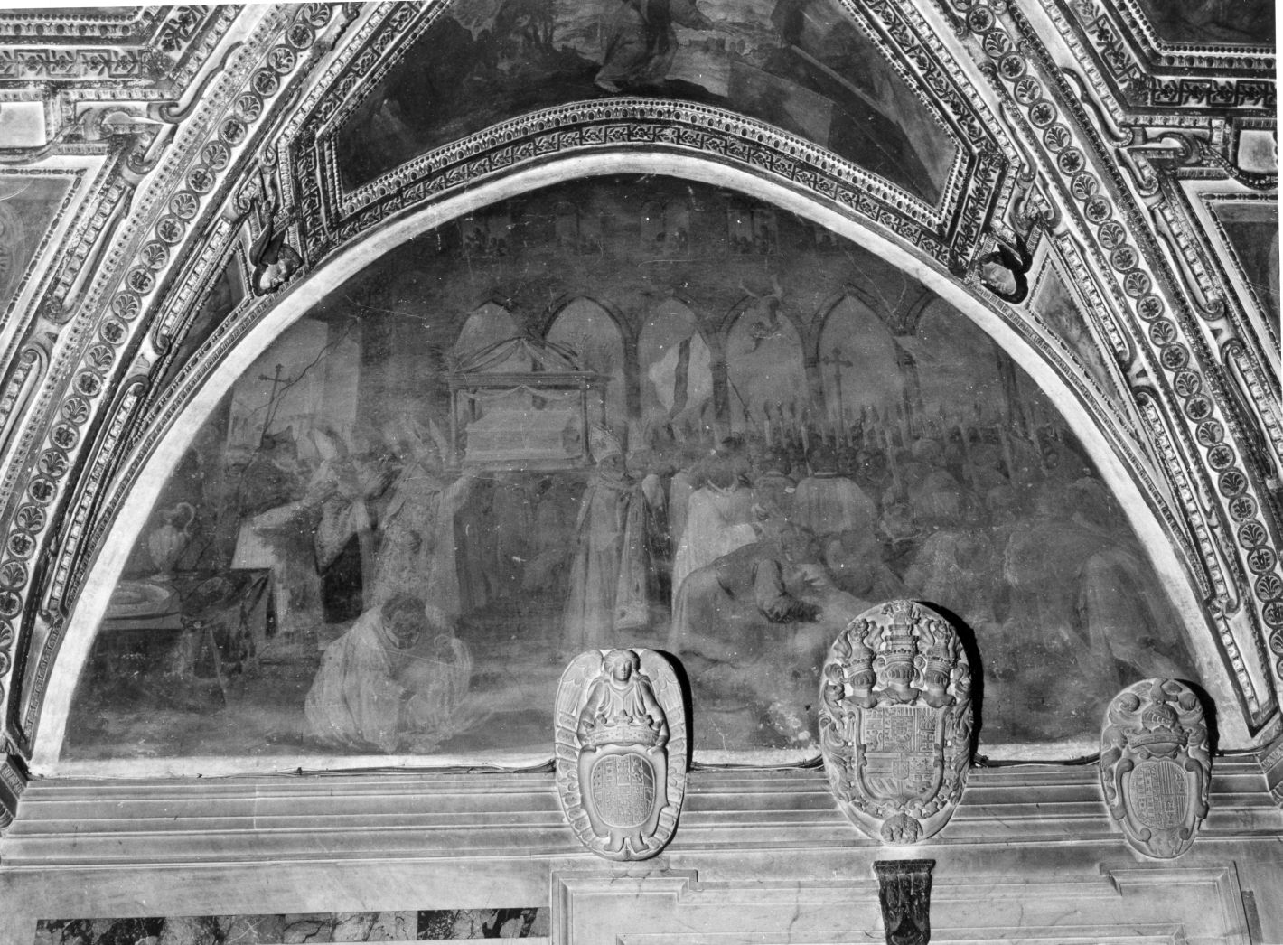 traslazione del corpo di Sant'Andrea (dipinto, ciclo) di Falcone Aniello (sec. XVII)