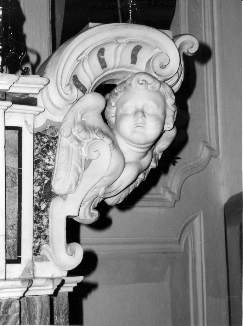 cherubino (scultura, serie) - bottega campana (metà sec. XIX)