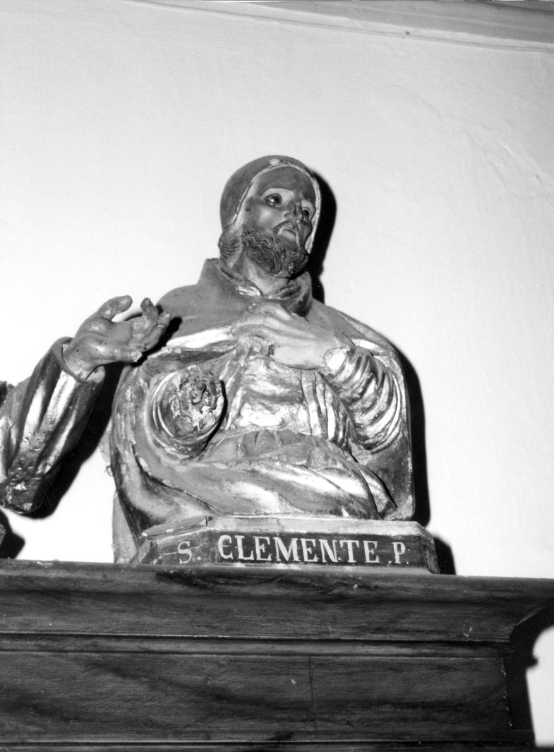 San Clemente papa (reliquiario - a busto, opera isolata) - bottega campana (sec. XVIII)