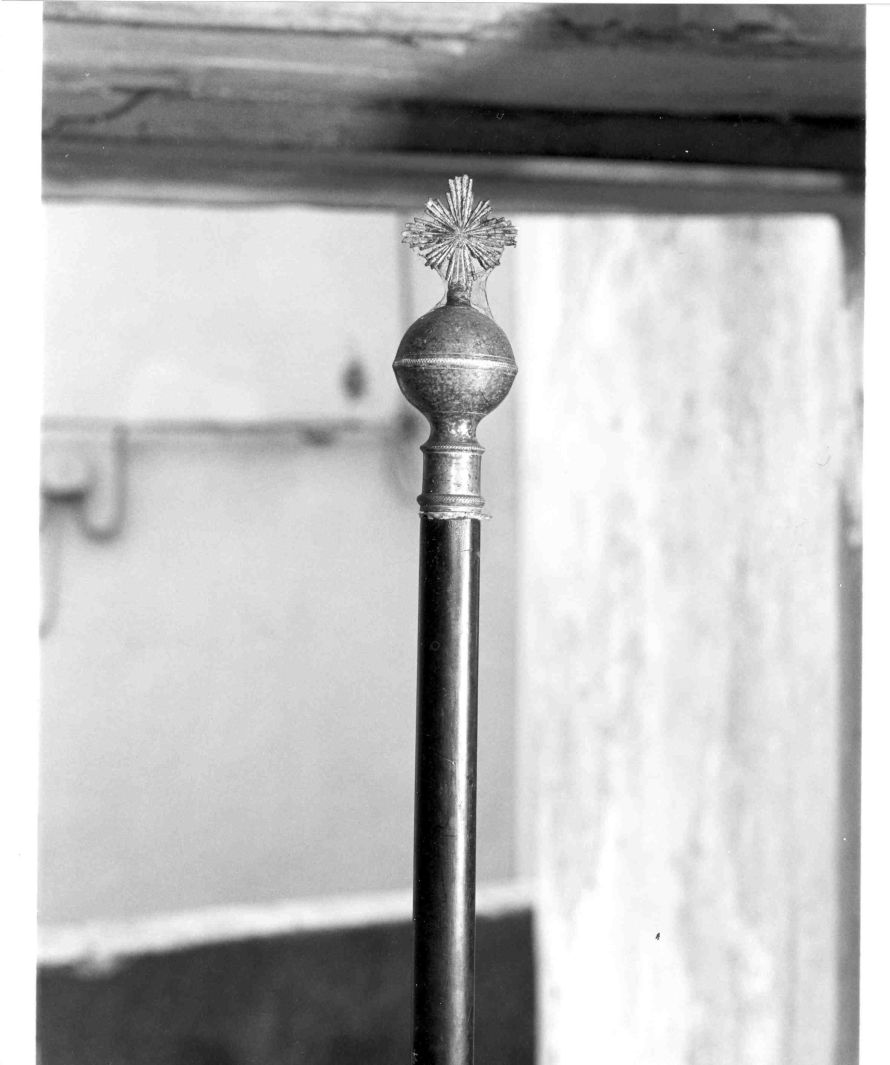 mazza processionale - bottega campana (secc. XIX/ XX)