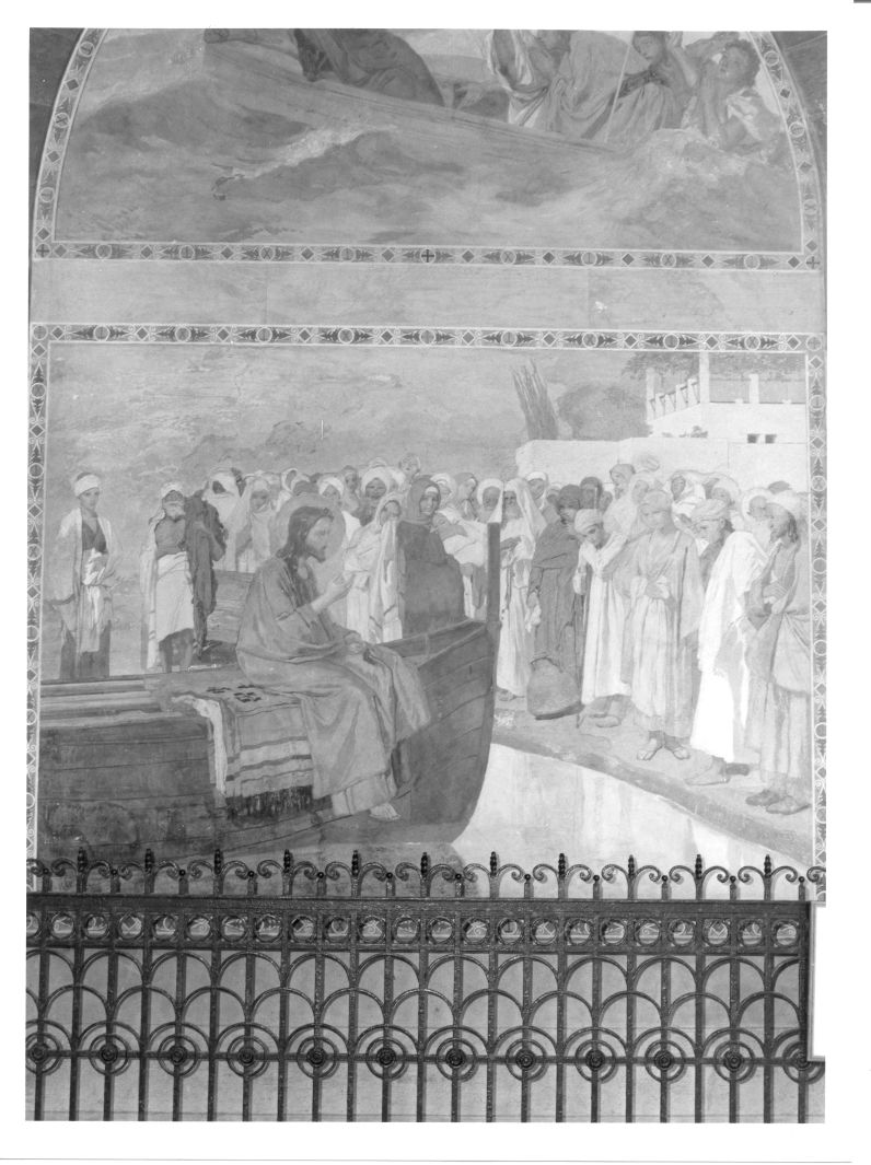 Cristo che predica da una barca (dipinto, ciclo) di Morelli Domenico, Vetri Paolo (sec. XIX)