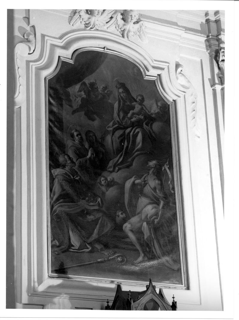 Madonna con Bambino e Santi (dipinto) di De Maio Paolo (sec. XVIII)