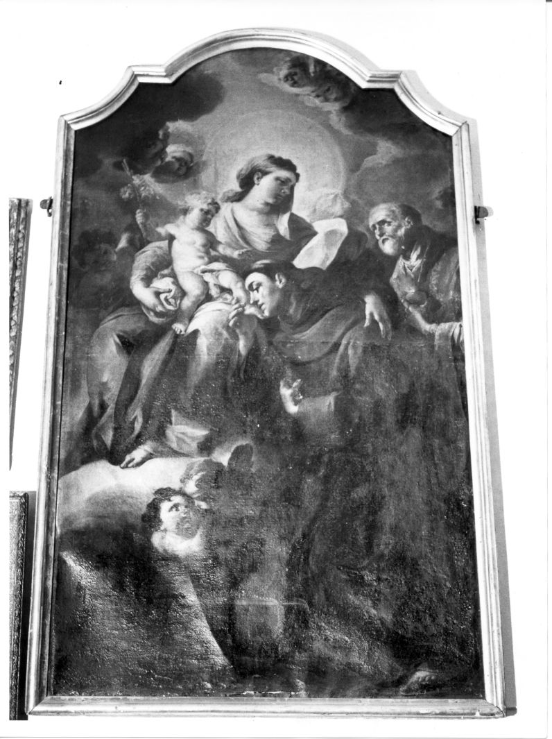 Madonna con Bambino e Santi (dipinto) di Solimena Francesco detto Abate Ciccio (cerchia) (sec. XVIII)