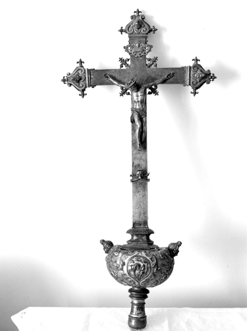 asta di croce processionale - bottega campana (sec. XVIII)