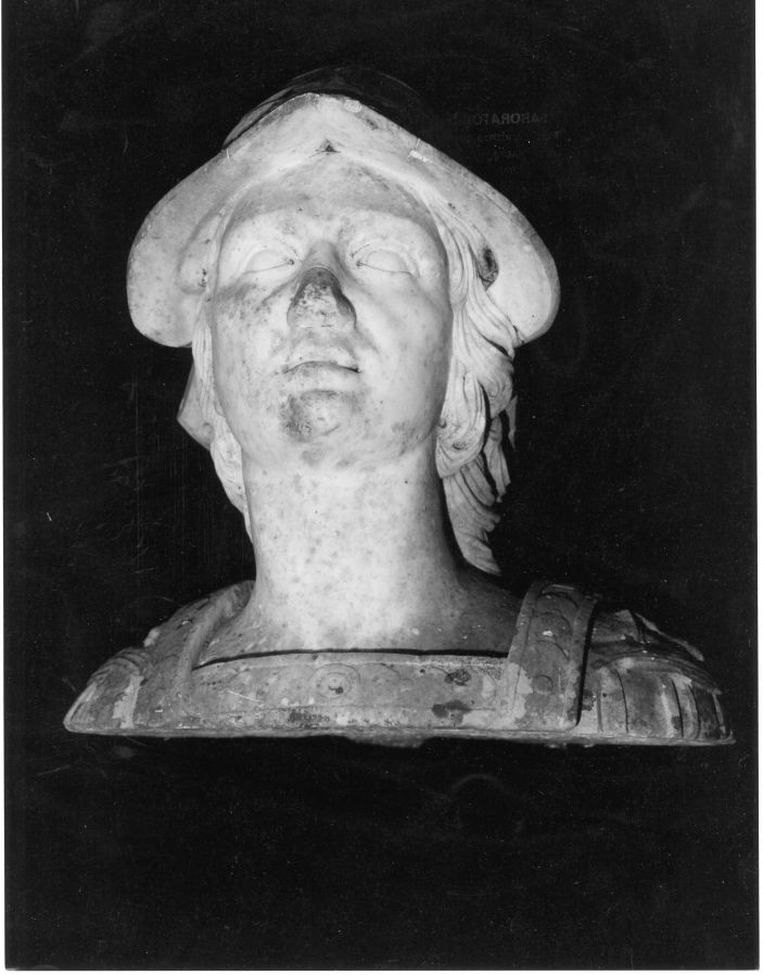 figura maschile (busto, opera isolata) - bottega Italia centro-meridionale (fine/inizio secc. XIX/ XX)