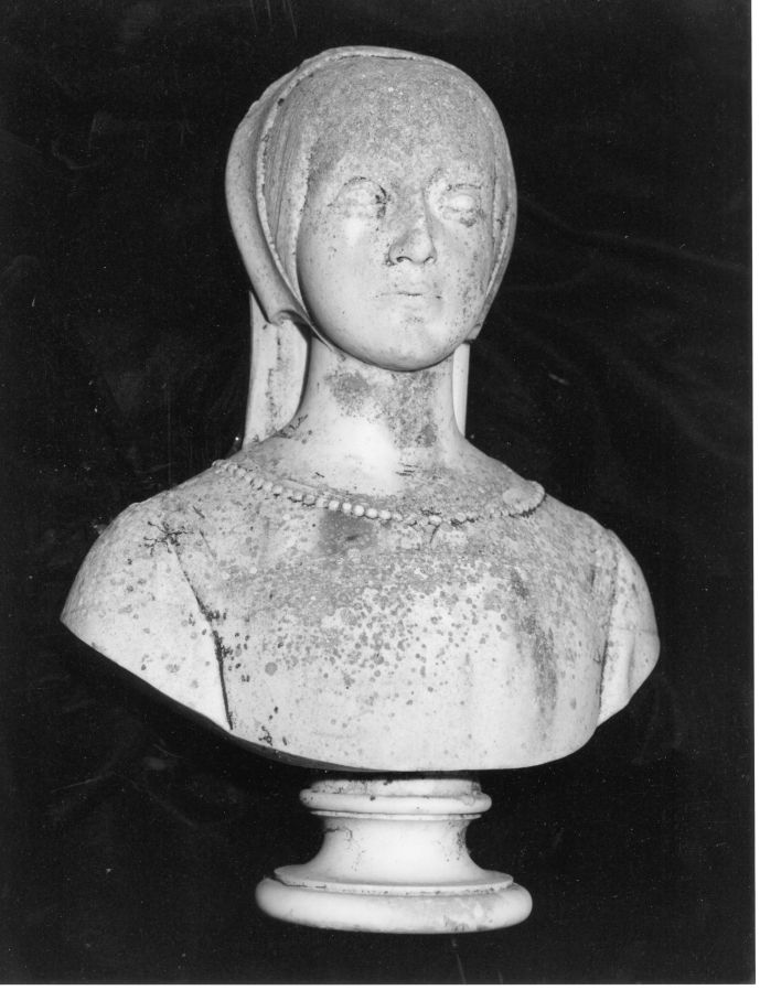 ritratto di Renee De France (busto, opera isolata) - bottega Italia centro-meridionale (fine/inizio secc. XIX/ XX)