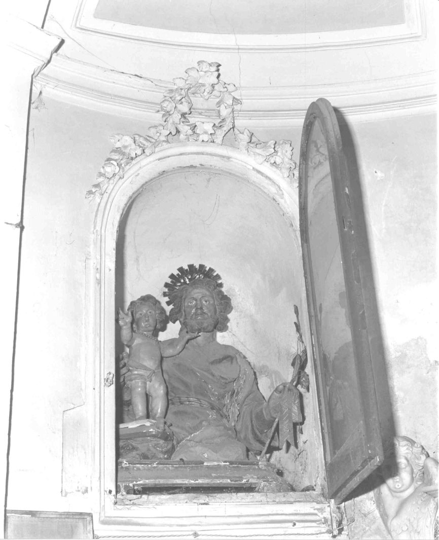 San Giuseppe e Gesù Bambino (scultura) - bottega campana (metà sec. XIX)