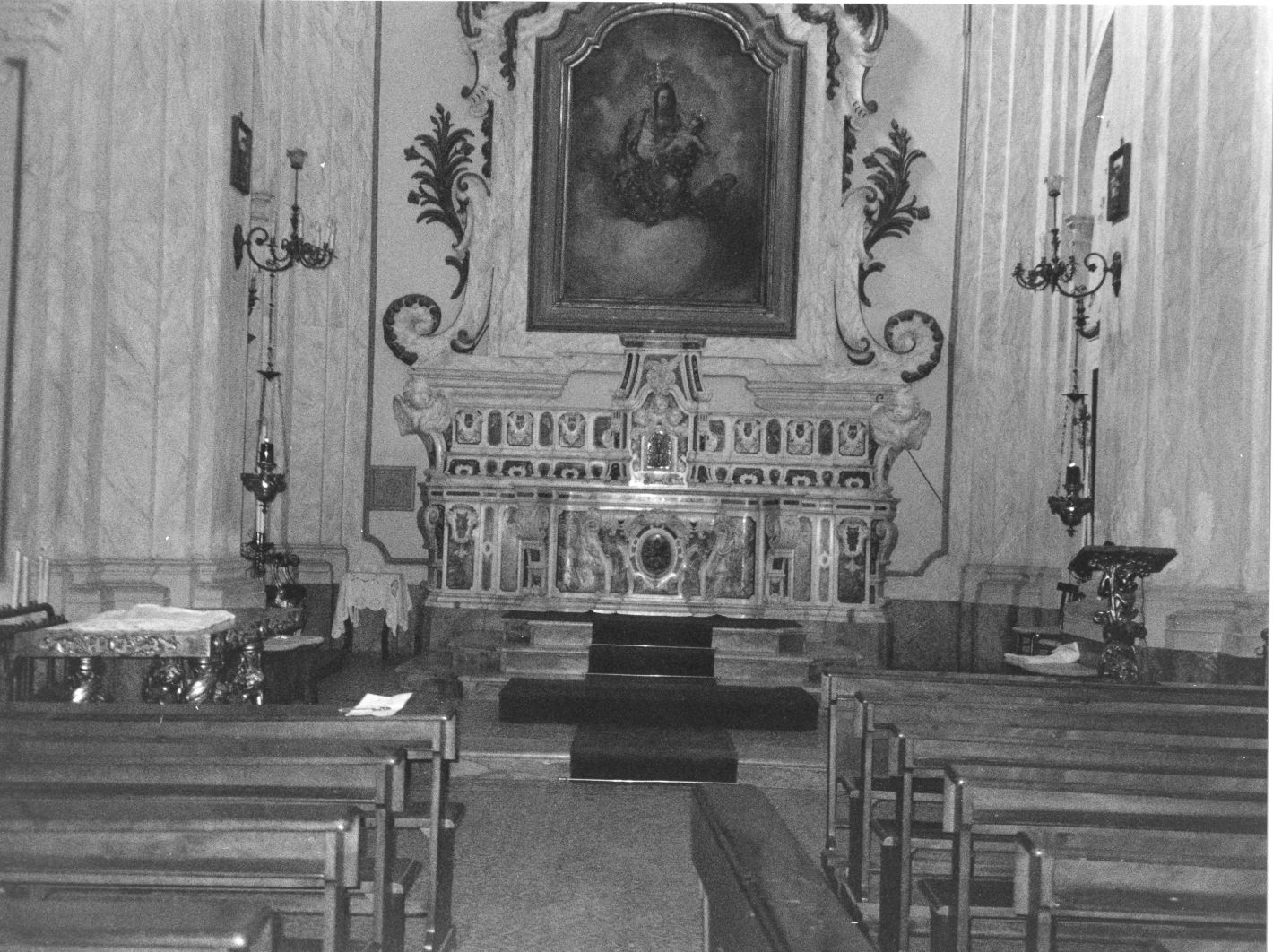 altare maggiore di Sammartino Giuseppe (attribuito) (fine sec. XVIII)
