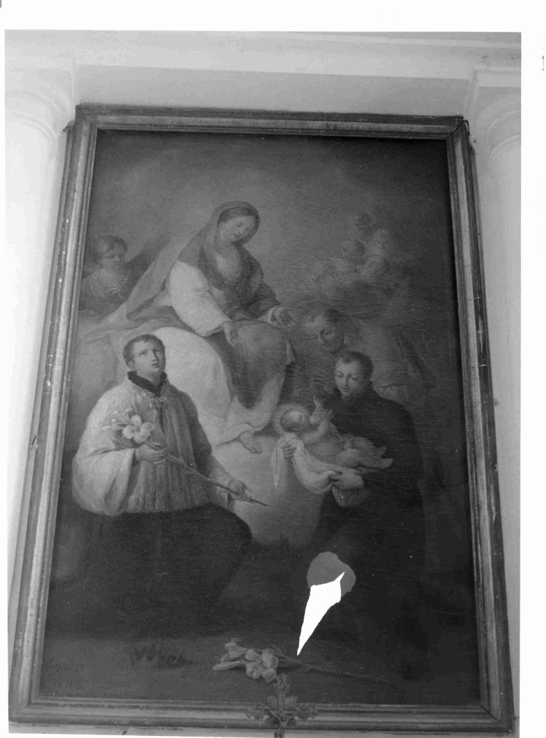 Madonna con Bambino e Santi (dipinto) - ambito campano (prima metà sec. XIX)