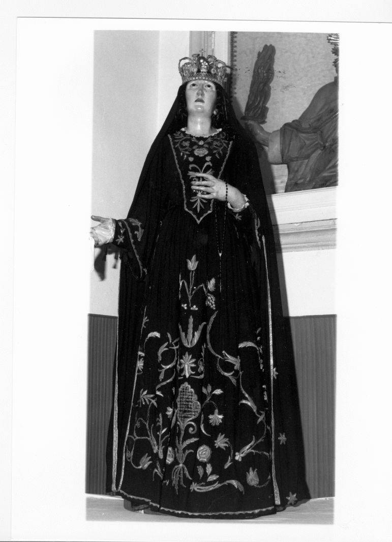 Madonna dei sette dolori, Madonna Addolorata (manichino) - bottega napoletana (secc. XVIII/ XIX)
