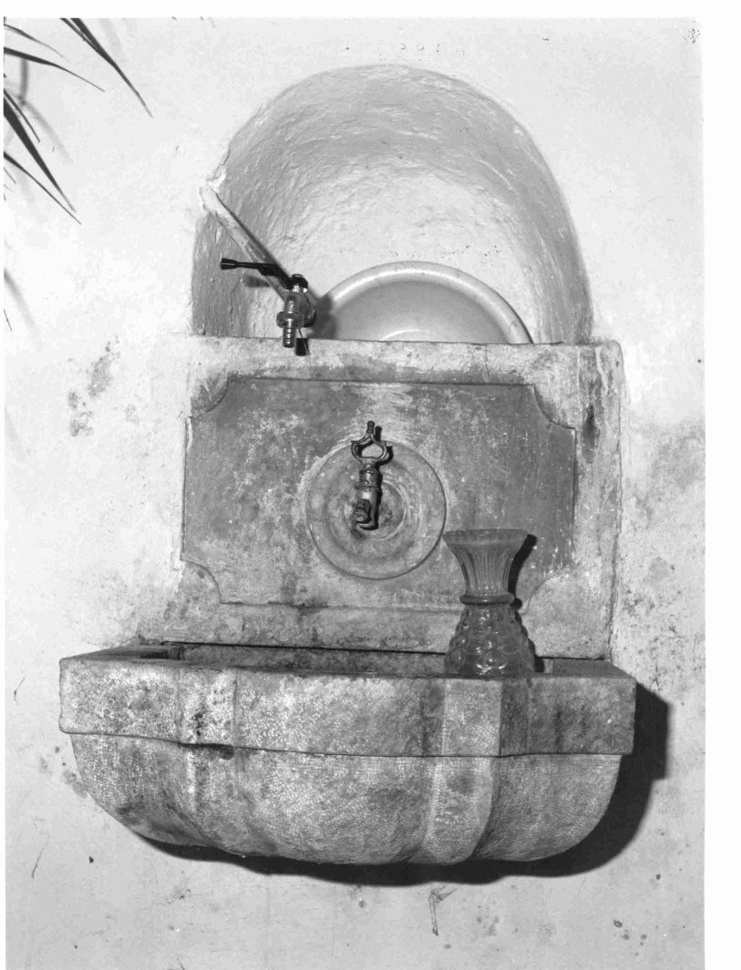 lavabo da sacrestia - bottega campana (sec. XVIII)